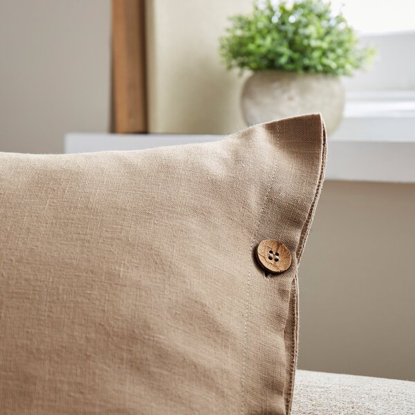 Cotton Linen Square Cushion Cover