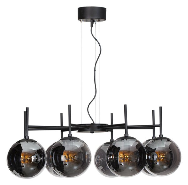 By Rydéns Boyle ceiling lamp 8-light 83 cm Smoky Gray