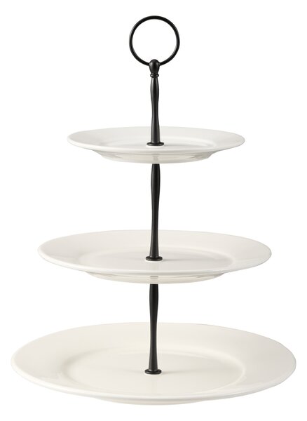 Dorre Kafi cake stand 3 tiers porcelain White