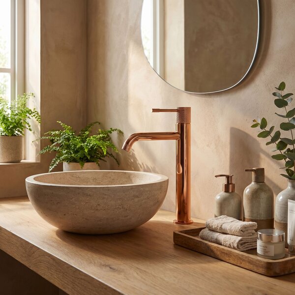 Bathroom faucet Rea Venti Copper High