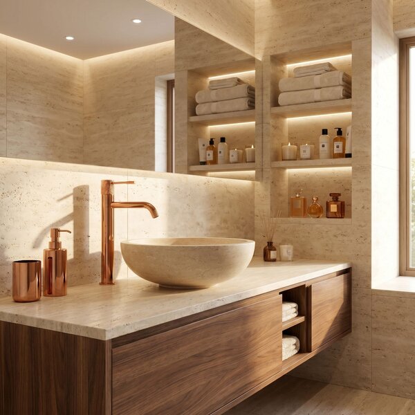 Bathroom faucet Rea Venti Copper High