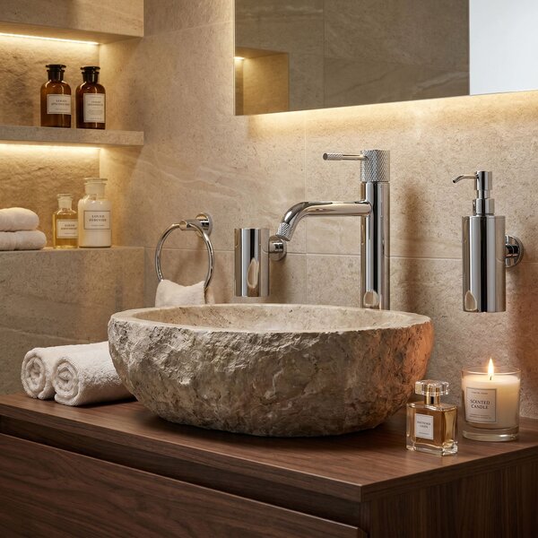 Bathroom faucet Rea Venti Chrome High