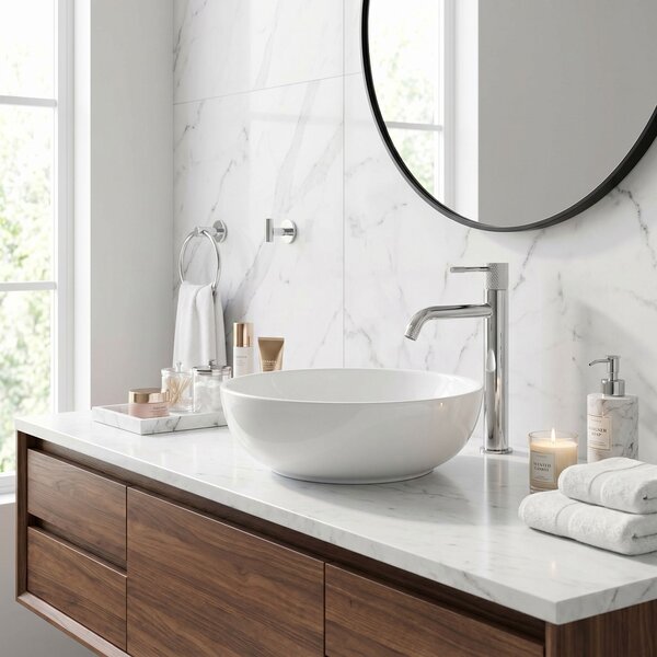 Bathroom faucet Rea Venti Chrome High