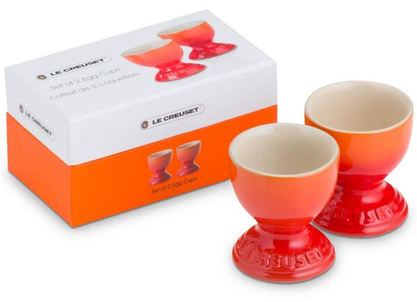 Le Creuset Stoneware Set Of 2 Egg Cups Volcanic