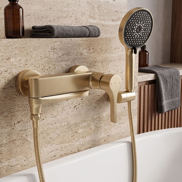 Bath faucet PREMIUM REA Maxim Brush Gold