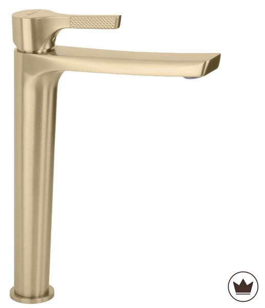 Bathroom faucet PREMIUM Rea Maxim Brush Gold High