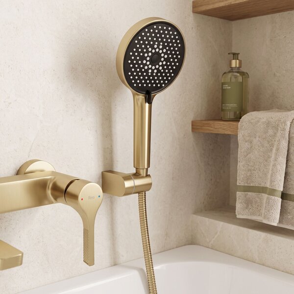 Bath faucet PREMIUM REA Maxim Brush Gold