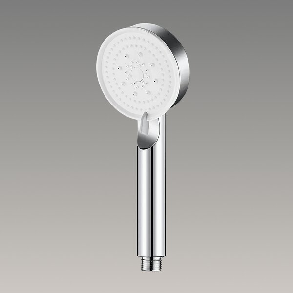 Showery® 5 Modes High Pressure Shower Head - Black, Without Stop Button / Silver