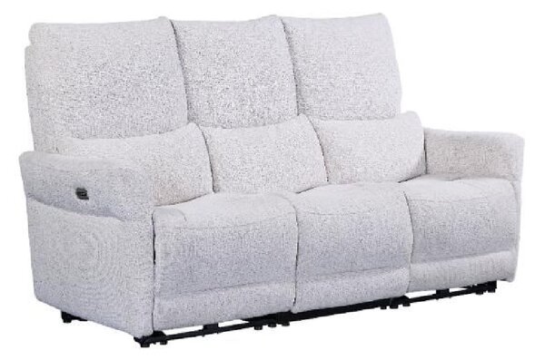 Juneau Fabric Recliner 3 Seater Sofa In Biscuit