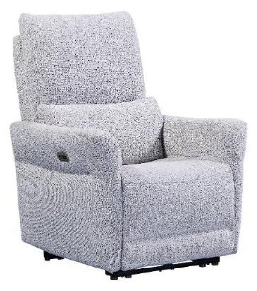Juneau Fabric Recliner 1 Seater Sofa In Dove