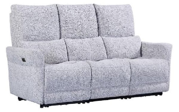 Juneau Fabric Recliner 3 Seater Sofa In Dove
