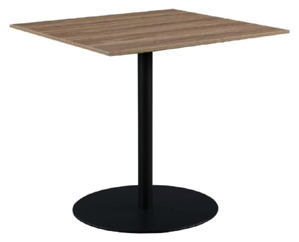 Malone Wooden Square Dining Table In Light Walnut