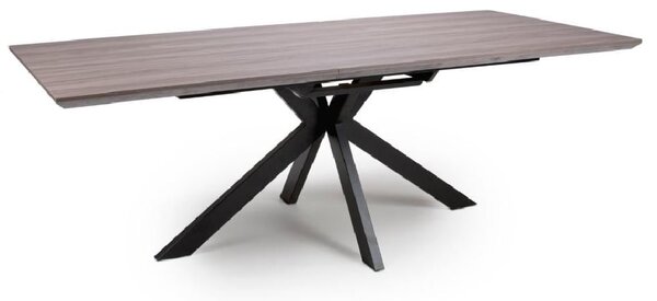 Malone Large Wooden Extending Dining Table In Grey