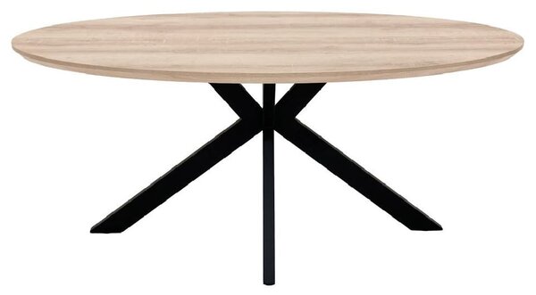 Malone Wooden Oval Dining Table In Oak