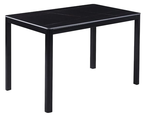 Arta Small Sintered Stone Dining Table In Black