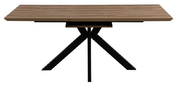 Malone Small Wooden Extending Dining Table In Light Walnut