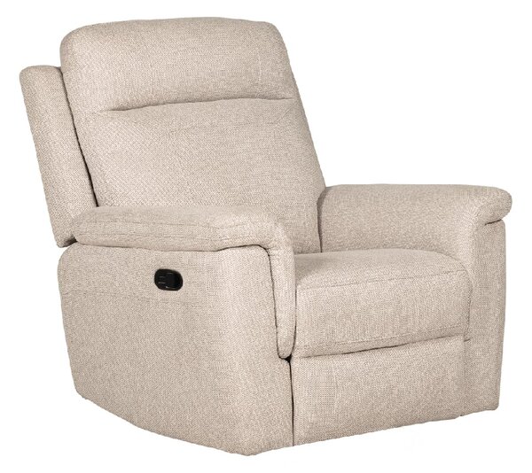 Baraboo Fabric Manual Recliner Chair In Beige