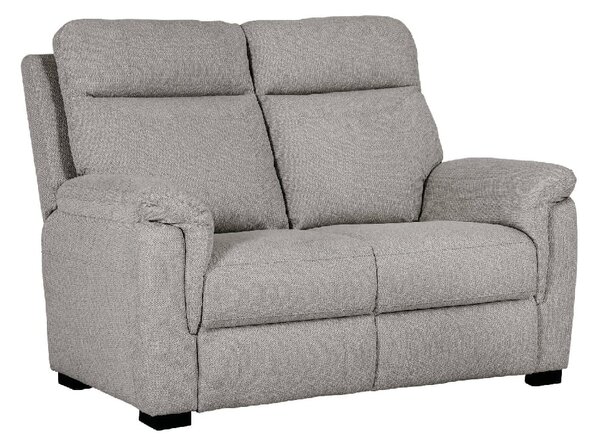 Baraboo Fabric 2 Seater Sofa With Black Legs In Grey