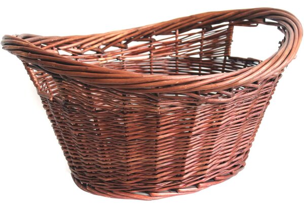 Oval Willow Log Basket