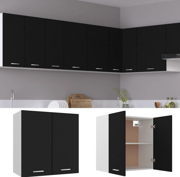 Hanging Cabinet Black 60x31x60 cm Engineered Wood