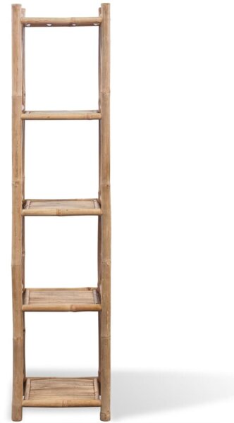 5-Tier Square Bamboo Shelf