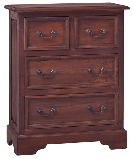 Chest of Drawers Classical Brown Solid Mahogany Wood