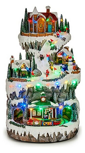 Decoration Train Town 23 x 23 x 39 cm Resin