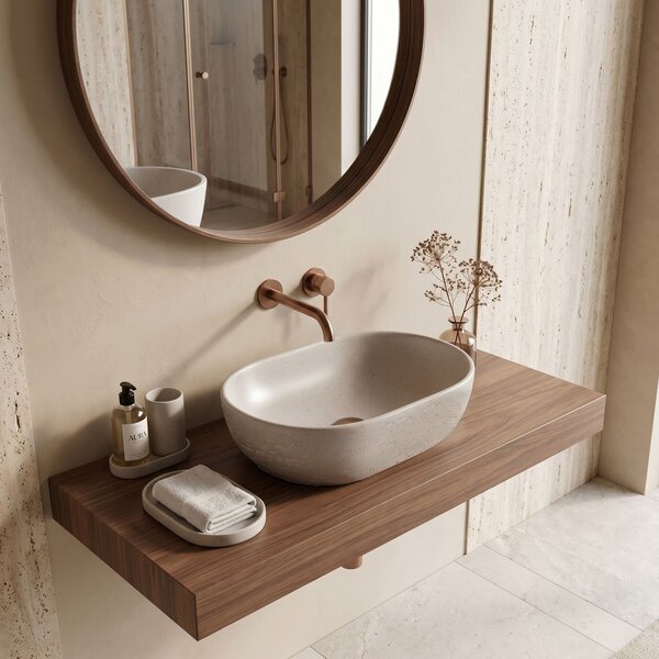 Countertop Basin Rea Mira Greige