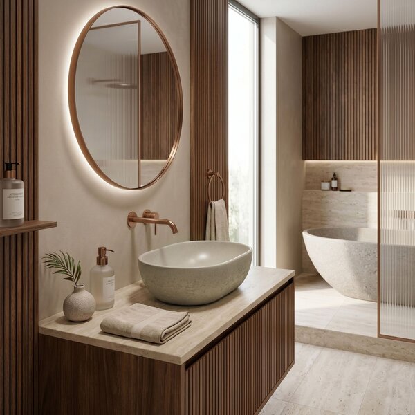 Countertop Basin Rea Mira Greige