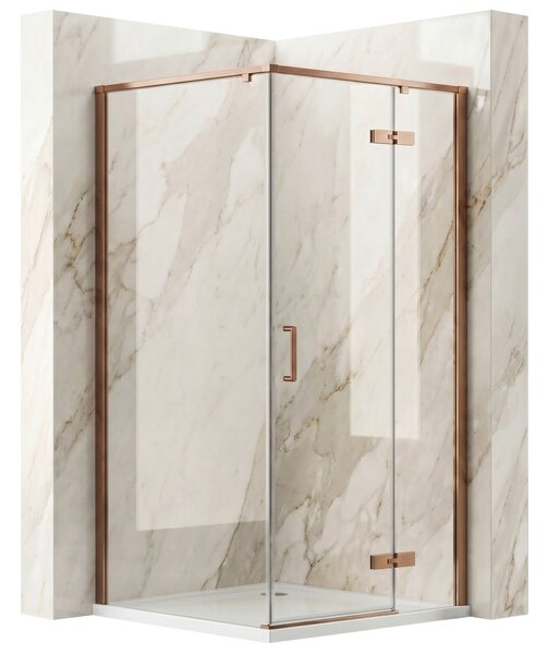Shower enclosure Rea Bruno 90x90 Brush Copper