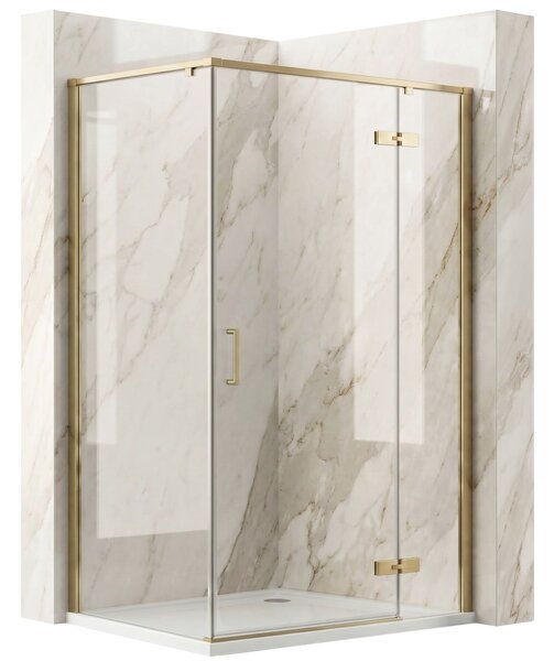 Shower enclosure Rea Bruno 120x90 Brush Gold