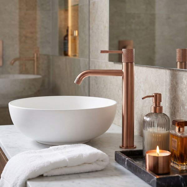 Bathroom faucet Rea Venti Brush Copper High