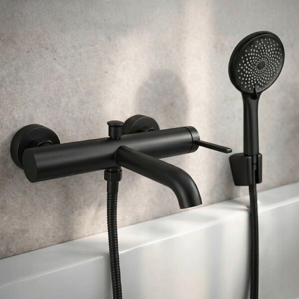 Shower hose Rea Black 150 cm