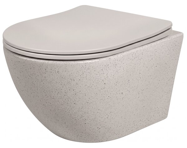 Toilet bowl REA Carlo Mini Rimless Ecru