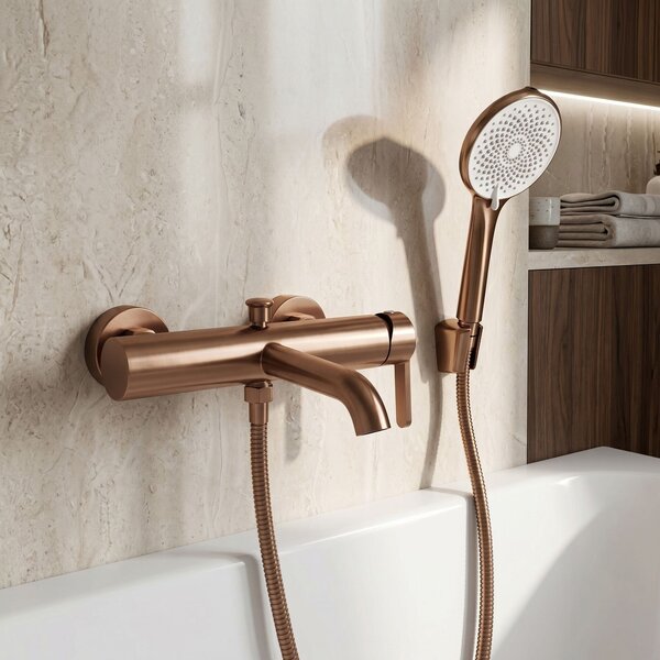 Bath faucet REA Ontario Side Brush Copper