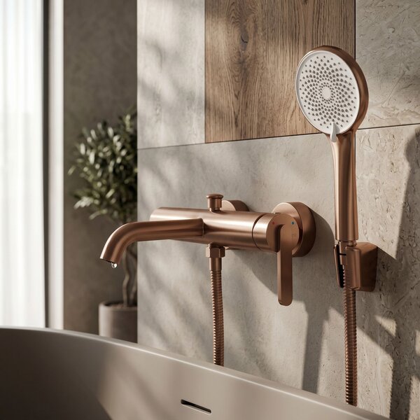 Bath faucet REA Ontario Side Brush Copper
