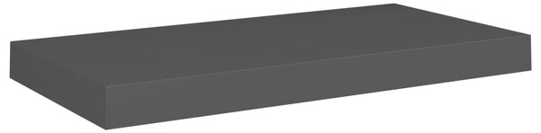 Floating Wall Shelf Black 50x23x3.8 cm MDF