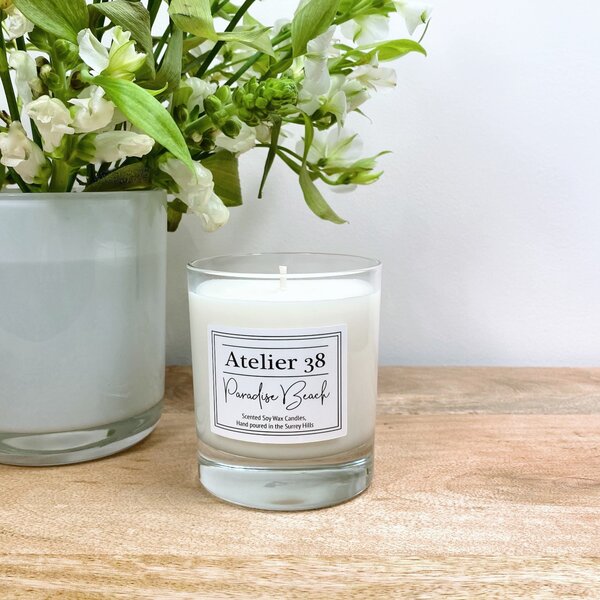 Atelier 38 Paradise Beach Medium Candle Clear