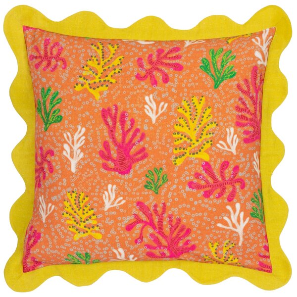 Coral Cushion Yellow