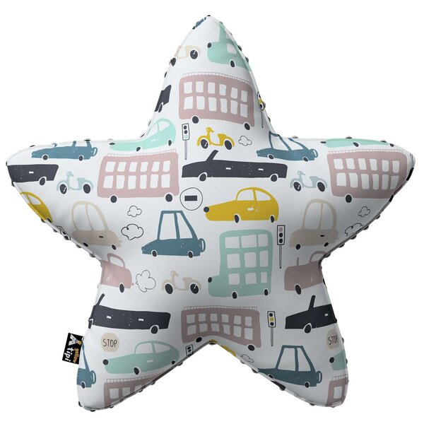 Lucky Star pillow with minky