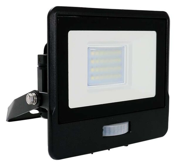 V-TAC 20W LED Floodlight Outdoor PIR Sensor Wall Light Black