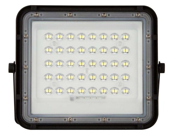 V-TAC 40W LED Solar Floodlight Outdoor Wall Light Black