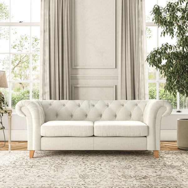 Pimlico 3 Seater Sofa Chunky Tonal Weave Ivory