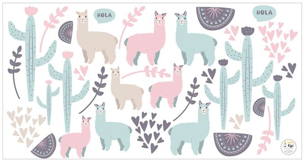 Sweet Llama sticker set