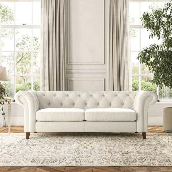 Pimlico Large 3 Seater Sofa Chunky Tonal Weave Ivory