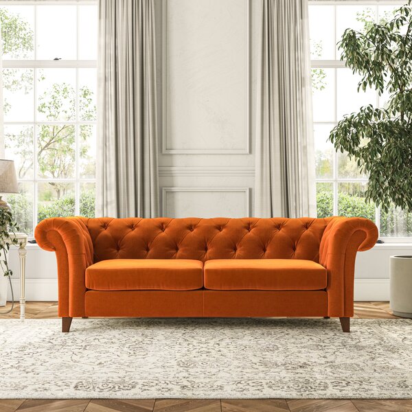 Pimlico Large 3 Seater Sofa House Velvet Ginger