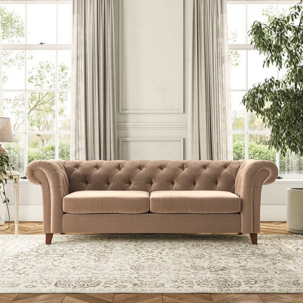 Pimlico Large 3 Seater Sofa House Velvet Taupe