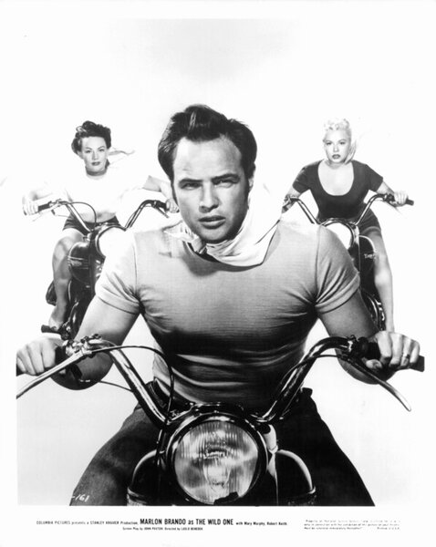 Photography Mary Murphy and Marlon Brando In 'The Wild One', Archive Photos