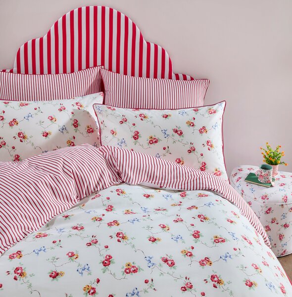 Cath Kidston Rose And Bows Duvet Cover Bedding Set Multi