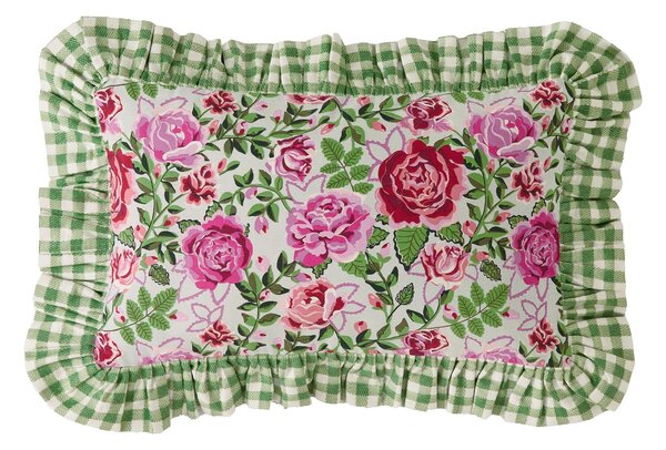 Cath Kidston Dolly Rose Filled Cushion 30cm x 50cm Sage